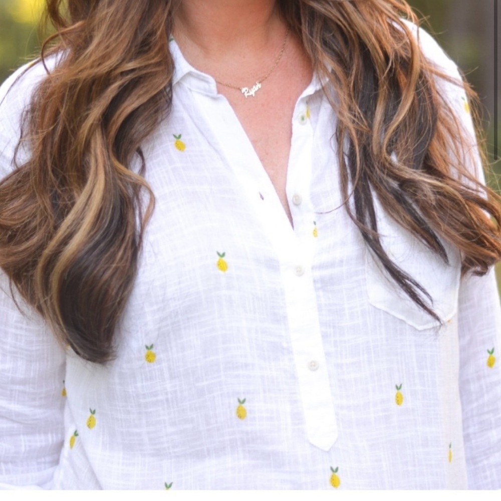 Merona Pineapple Print Popover Shirt